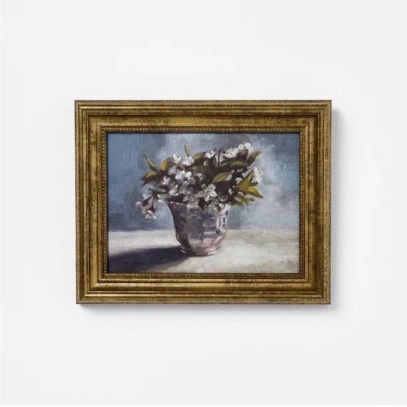 Studio McGee Gold Framed Floral Art 8*10 NWT - Picture 1 of 3